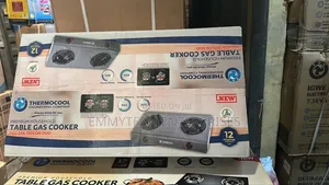 Hair Thermocool Table Gas Cooker TGC-2ta Teflon Duo.