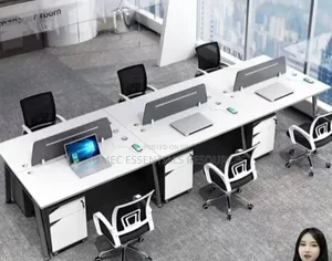 Imported Quality 6 Man Office Workstation With Movable Drawers
