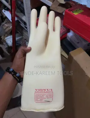 Natural Electrical Latex Seamless Electrician Gloves
