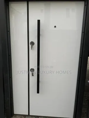 Plain White Turkish Luxury Security Door With Waterproof Finish