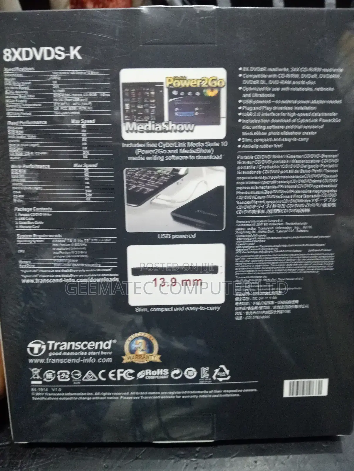 DVD Transcend Writer