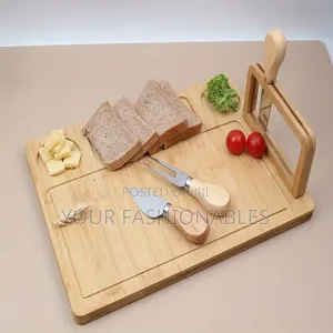 Wooden Cheese Charcuterie Board With Knife Set