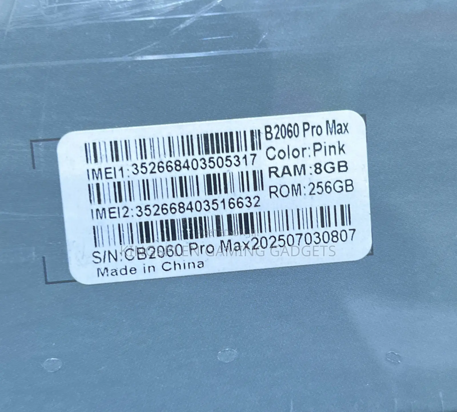 New Bebe B2060 Pro Max 256 GB Pink
