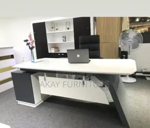 White And Grey 2.4 Meters Executive Table