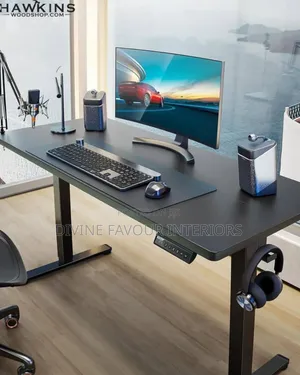 Electric Adjustable Desk (Black)