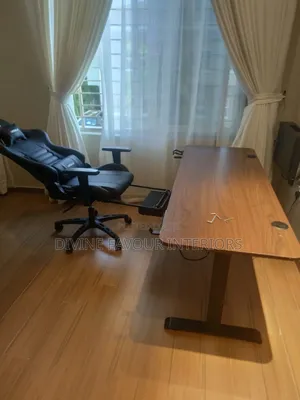 Game Chair New Modern Adjustable Electric Desk Walnut Top-1.6mtr