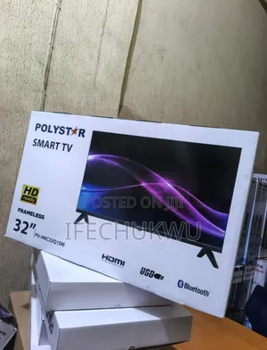 Original Polystar 32" Smart Frameless Youtube Bluetooth Netflix Usb