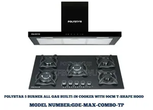 Original Polystar Built-in Gas Cooker Hob Automatic Heat Extractor