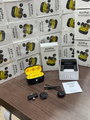 Wireless Lavalier Microphone Mic Chargin Case Magnetic Anc Plug Play