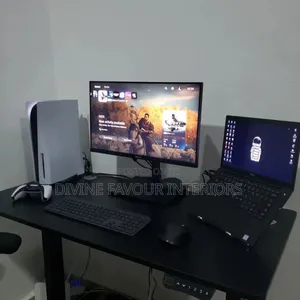 Modern Adjustable Height Electric Standing Desk 1.2mtr- Black