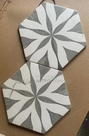 Llama Flower Hexagon Tiles