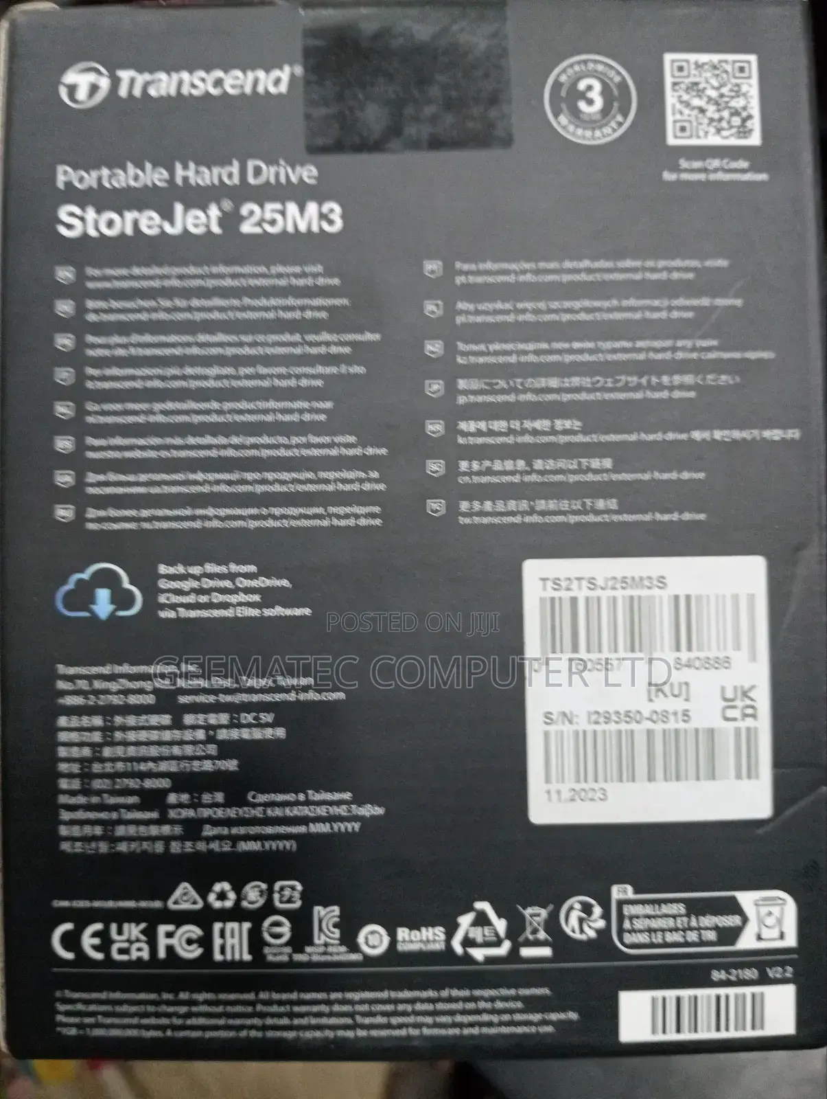 2tb Transcend Hard Drive