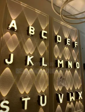 Alphabetical Numbers Designg Wall Lighting
