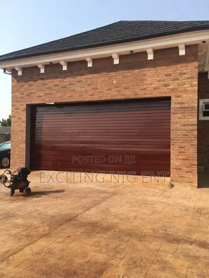 Automated Operator Roller Shutter Door Coated Chocolate