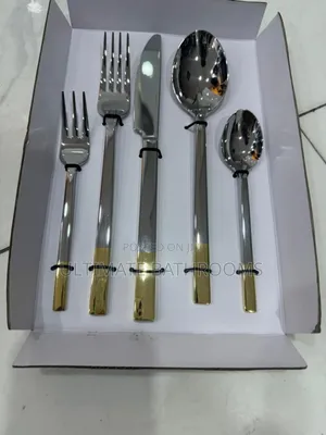 High Quality Silver and Gold Cutlery Set