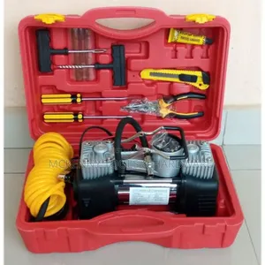 Car Tyre Pump Portable Electric Air Tire Pump Inflator With Tools -