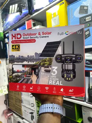 Triple-Lens Ultra Hd V380 Outdoor Solar Smart Security Camera