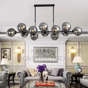 Grey Glass Led Pendant Lights For Living Room
