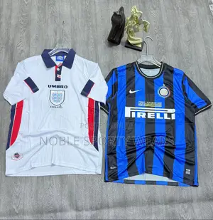 Vintage Retro for Celtic, Liverpool, England and Inter Milan.