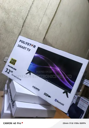 Original Polystar 2025 New Model 32" Tv Led Smart Netflix Bluetooth