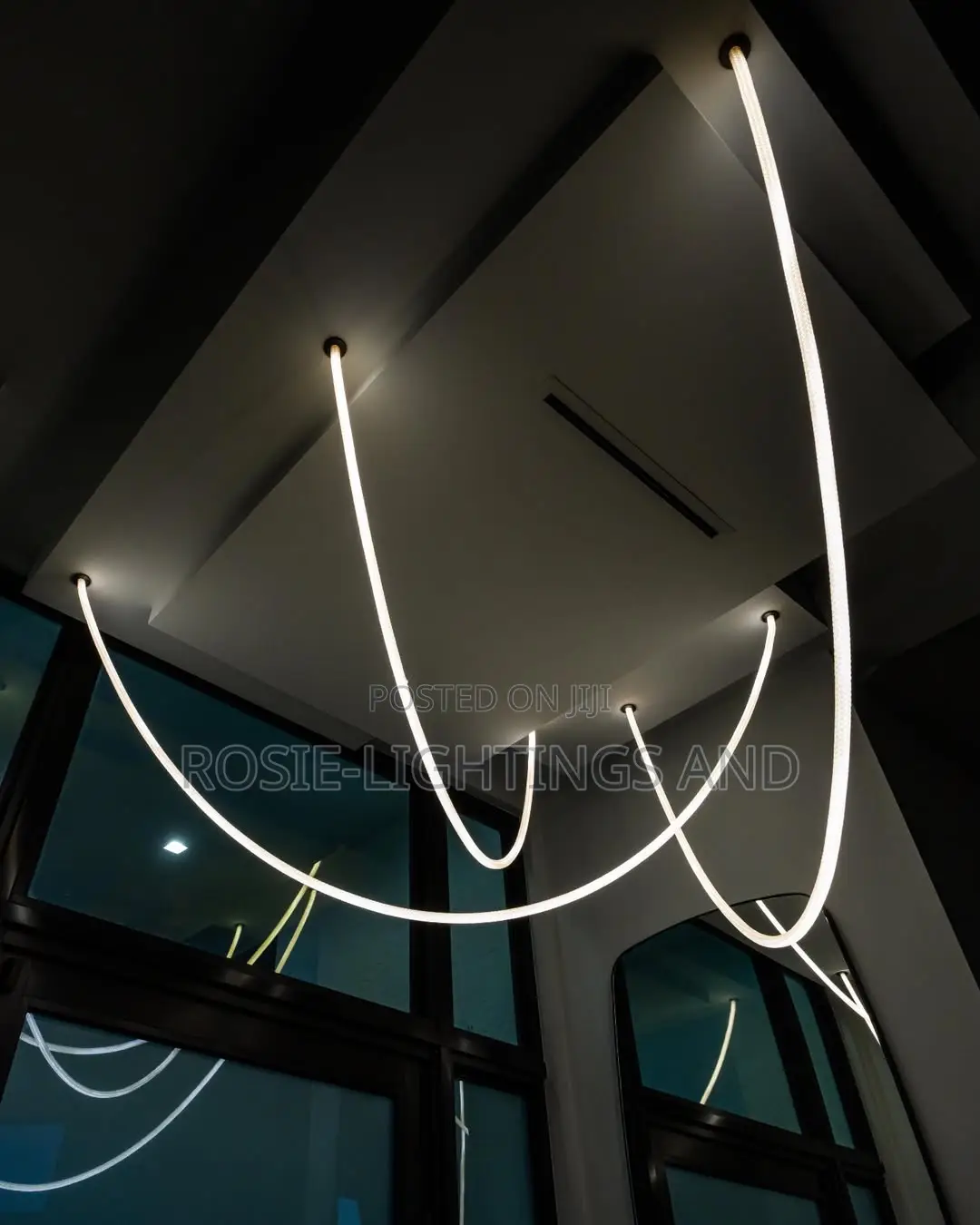 Contemporary Flexible Linear Pendant Light