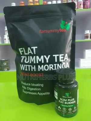Wins Town Slim Plus Fat Burner+Flat Tummy Tea With Moringa