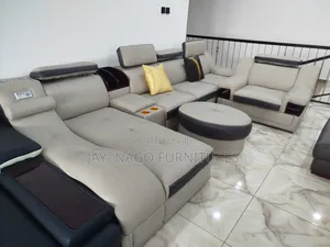 Turkish Leather L Shaped Sofa Chair