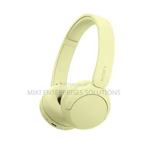 Sony Wh-Ch520 Wireless on-Ear Headphones With Microphone Yellow