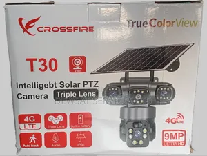 Crossfire Intelligent 9mp Solar PTZ Triple Len Camera