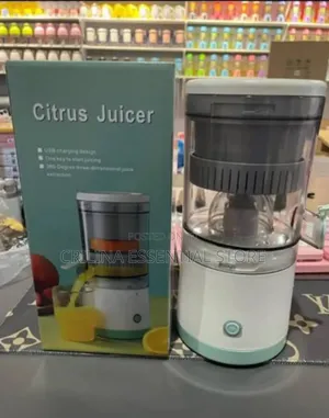 Portable Electric Citrus Juicer With Usb Charging Capabilities.