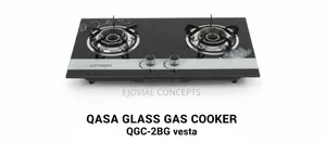 Qasa Built in/Table Top Tempered Glass Gas Cooker QGC-2bg Vesta