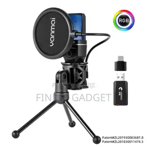 Wireless RGB Gaming Microphone for Live Streaming