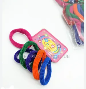 Multicolour Elastic Hair Rubber Band (6in1)