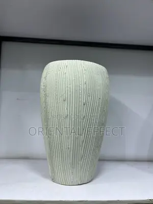 Nude Striped Small Rotunda Planter –54cm | Indoor Home Décor