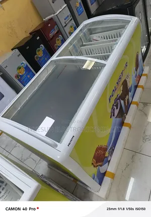 Original Polystar 615litters Showcase Freezer Glass (100%Copper)