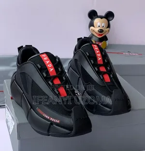 Big Designer Black Color Prada Sneakers