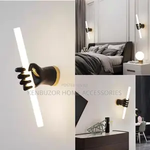 Luxury Black and White Palm Wall Lamp