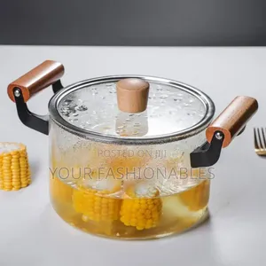 3.5 Litres Borosilicate Glass Cooking and Serving Pot