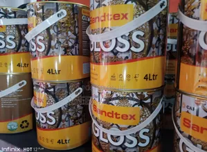 Sandtex Gloss Black (Oil Based Paint)