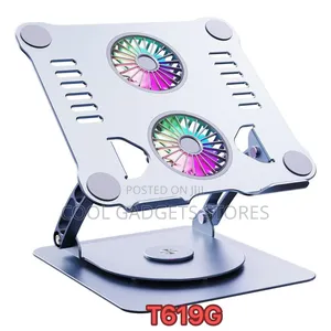 T619g Laptop Stand V4.1 360
Base With Electric Dual Fan