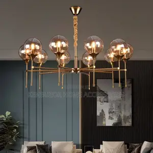 Sleek Chandelier With Pendant
