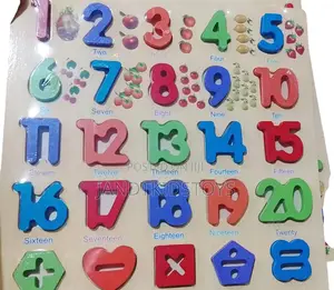 Wooden Number 1-20 Puzzle for Kids