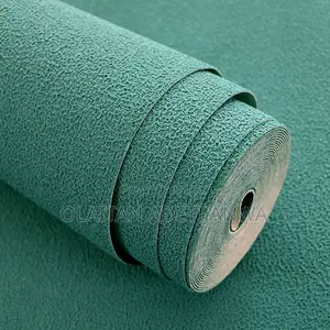 Embossed Green Royal Ome and Office Wallpaper