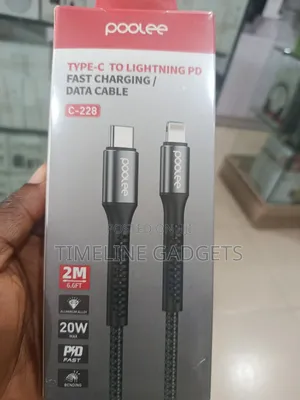 Poolee Type C to Lightning Pd Fast Charging/ Data Cable