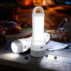 Solar Rechargeable Camping Flashlight With High Lumens
