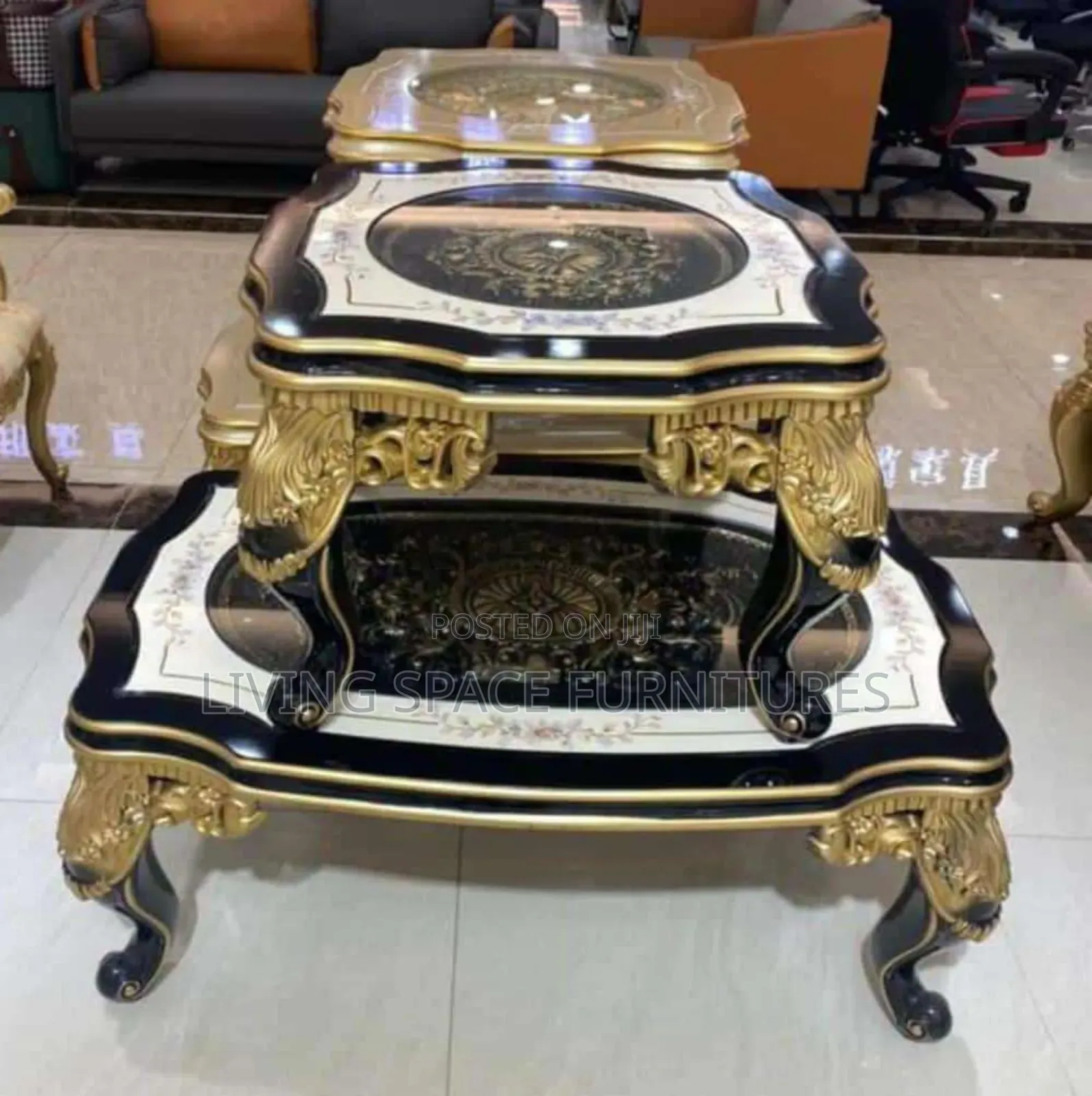 Royal Center Table With Two Side Stools