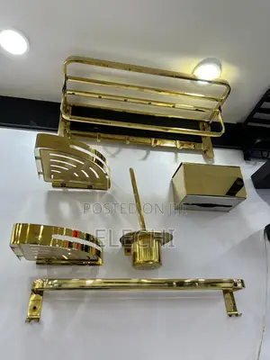 Multiple Bathrooms Accessories Gold