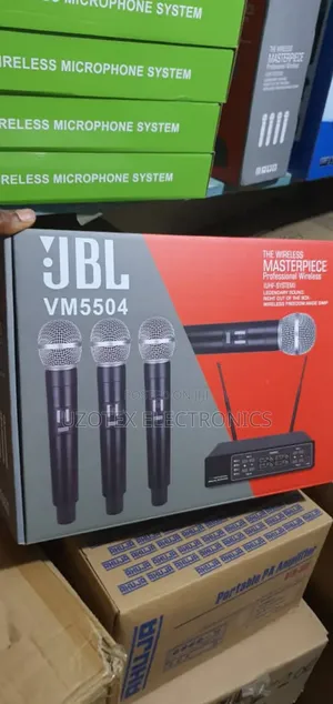JBL Wireless Microphone 4in1 Vm 5504 Black Handle