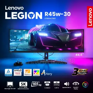 Lenovo Legion R45w-30 Gaming Monitor 44.5" Curved, Dualqhd, 170hz 1ms