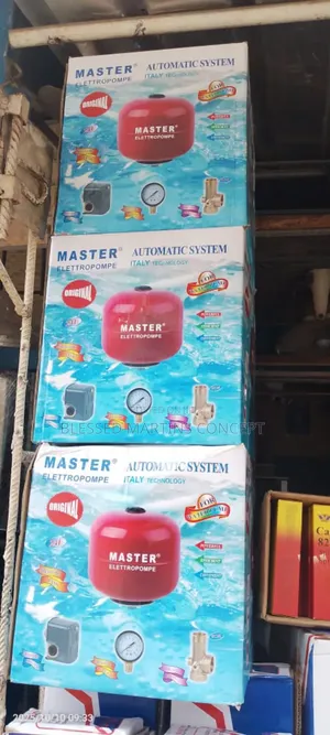 Master Water Pump Pressure Tank Booster.